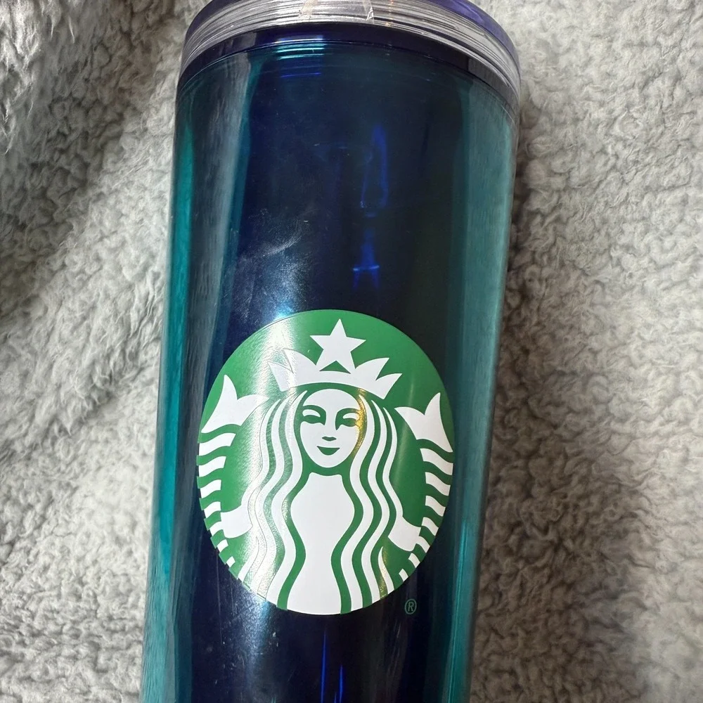 Starbucks 24 oz Tumbler Cup‎ Green Decorate Your Own Confetti Lid 2022